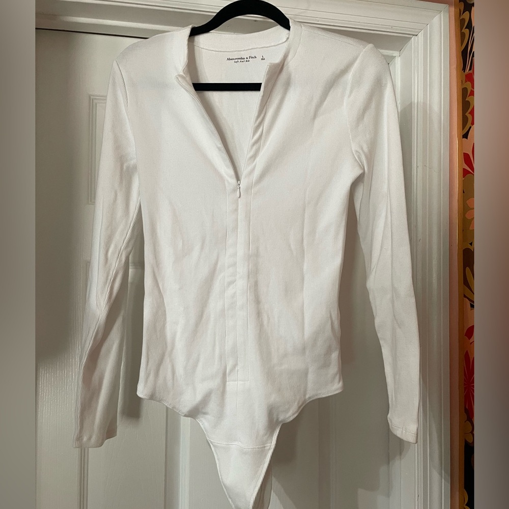 Abercrombie cotton zipper bodysuit